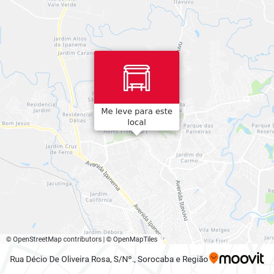 Rua  Décio De Oliveira Rosa, S / Nº. mapa