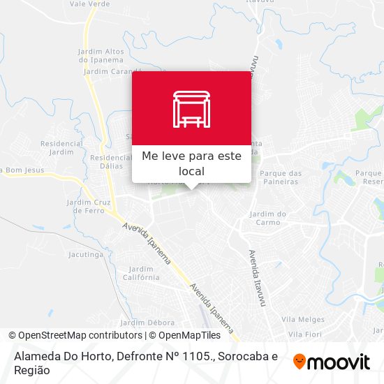 Alameda  Do Horto, Defronte Nº 1105. mapa