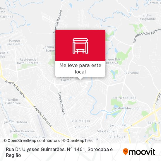 Rua  Dr. Ulysses Guimarães, Nº 1461 mapa