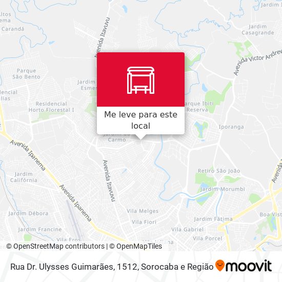 Rua  Dr. Ulysses Guimarães, 1512 mapa