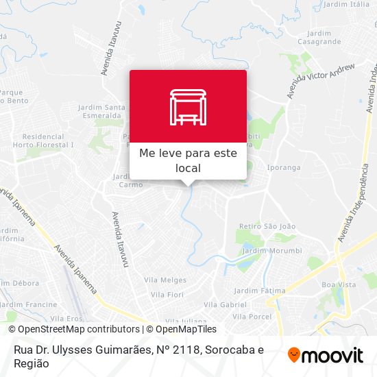 Rua  Dr. Ulysses Guimarães, Nº 2118 mapa