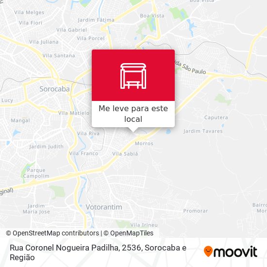 Rua  Coronel Nogueira Padilha, 2536 mapa