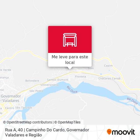 Rua A, 40 | Campinho Do Cardo mapa