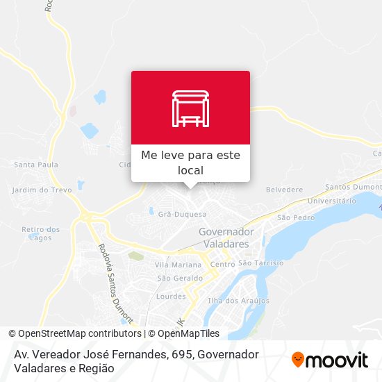 Av. Vereador José Fernandes, 695 mapa