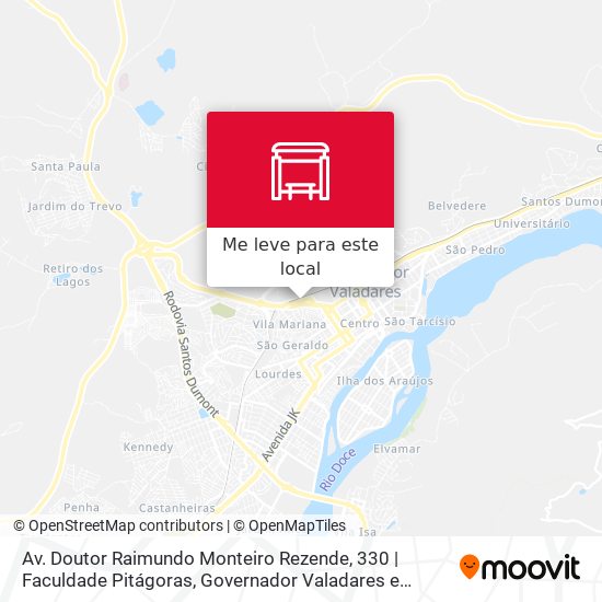 Av. Doutor Raimundo Monteiro Rezende, 330 | Faculdade Pitágoras mapa