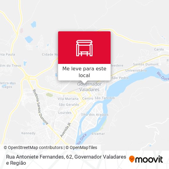 Rua Antoniete Fernandes, 62 mapa