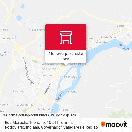 Rua Marechal Floriano, 1024 | Terminal Rodoviário / Indiana mapa