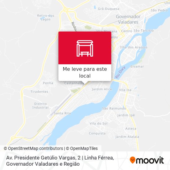 Av. Presidente Getúlio Vargas, 2 | Linha Férrea mapa