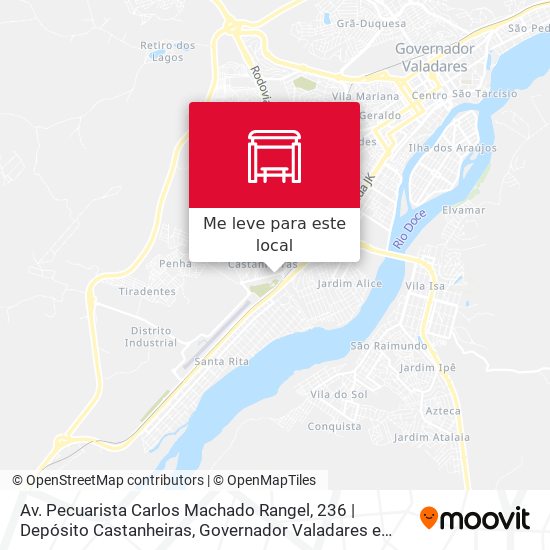 Av. Pecuarista Carlos Machado Rangel, 236 | Depósito Castanheiras mapa