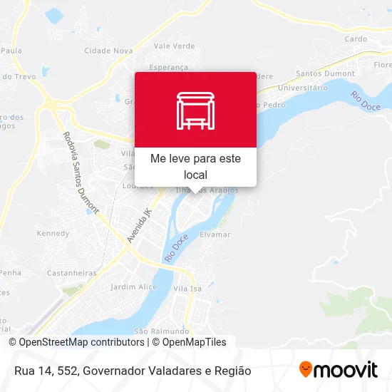 Rua 14, 552 mapa