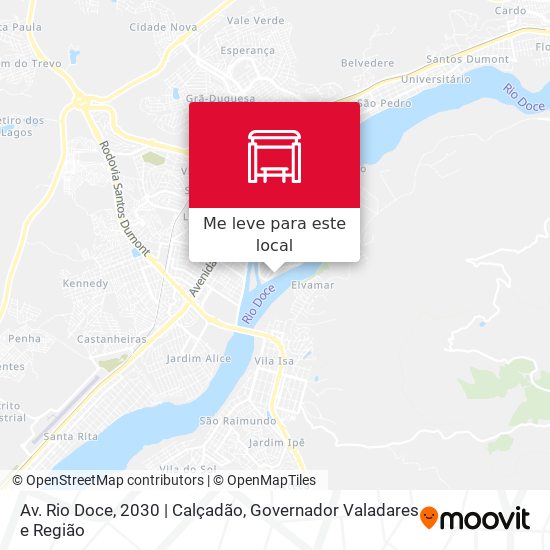 Av. Rio Doce, 2030 | Calçadão mapa