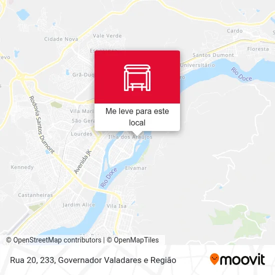 Rua 20, 233 mapa