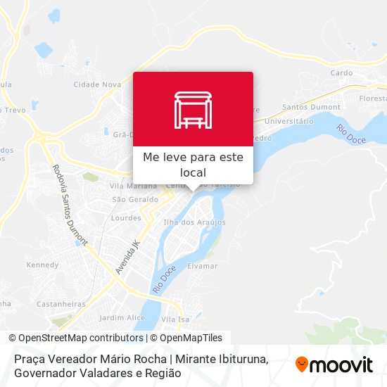 Praça Vereador Mário Rocha | Mirante Ibituruna mapa