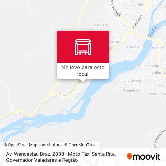Av. Wenceslau Braz, 2838 | Moto Táxi Santa Rita mapa