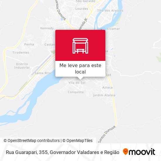 Rua Guarapari, 355 mapa