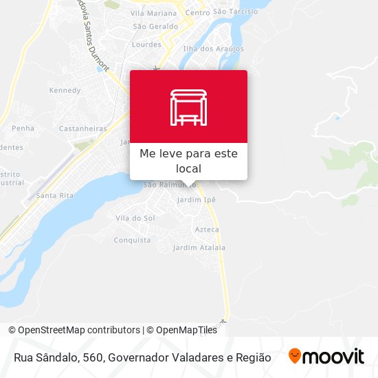 Rua Sândalo, 560 mapa