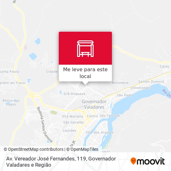 Av. Vereador José Fernandes, 119 mapa