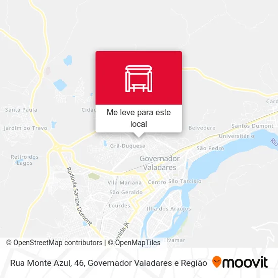 Rua Monte Azul, 46 mapa