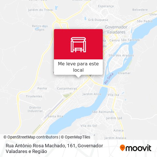 Rua Antônio Rosa Machado, 161 mapa