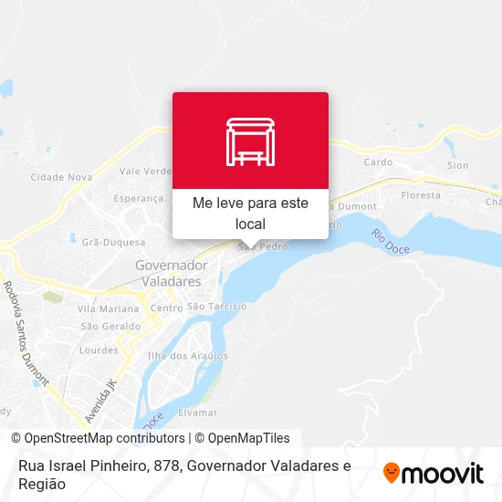 Rua Israel Pinheiro, 878 mapa