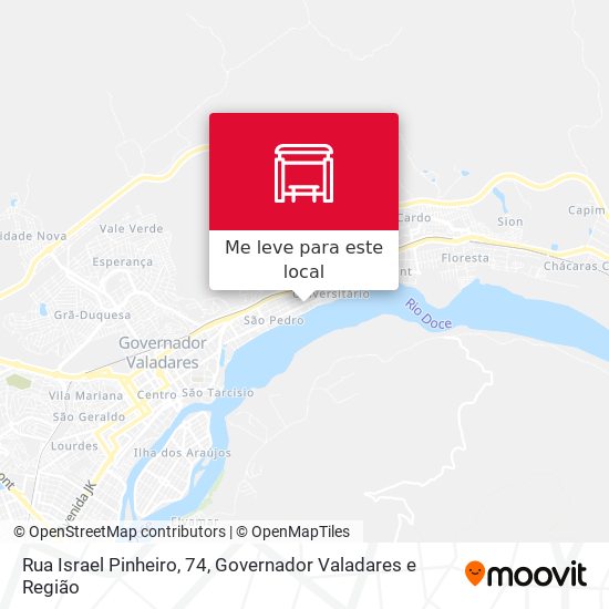 Rua Israel Pinheiro, 74 mapa