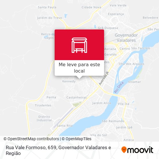 Rua Vale Formoso, 659 mapa