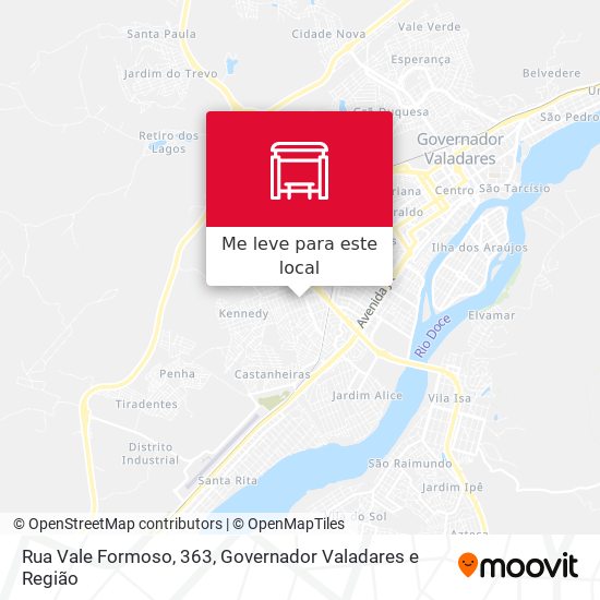 Rua Vale Formoso, 363 mapa