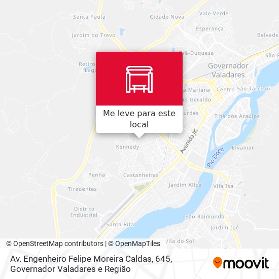 Av. Engenheiro Felipe Moreira Caldas, 645 mapa