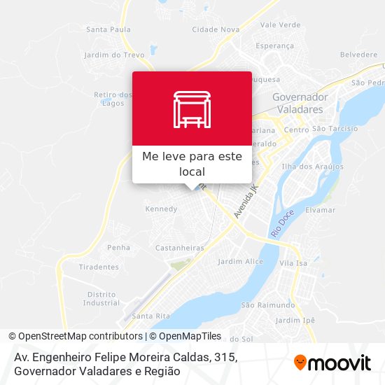 Av. Engenheiro Felipe Moreira Caldas, 315 mapa