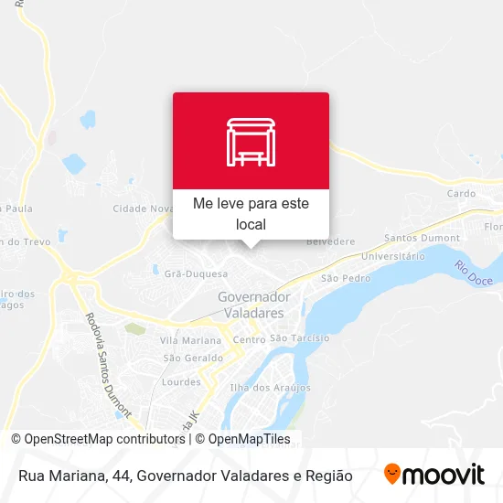 Rua Mariana, 44 mapa