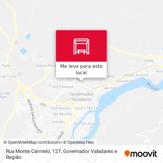 Rua Monte Carmelo, 127 mapa