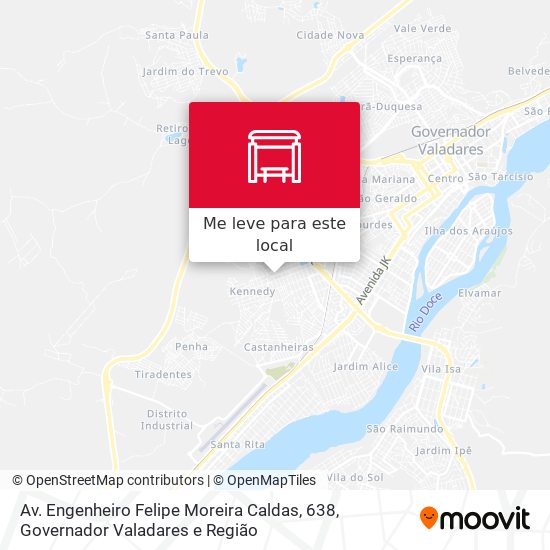 Av. Engenheiro Felipe Moreira Caldas, 638 mapa