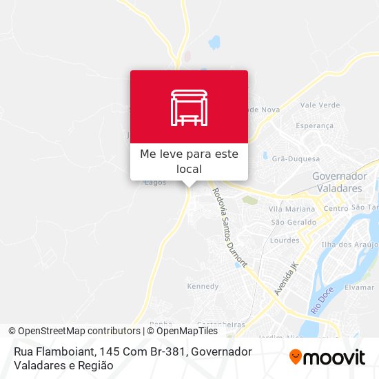 Rua Flamboiant, 145 Com Br-381 mapa