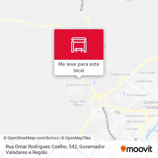 Rua Omar Rodrigues Coelho, 542 mapa