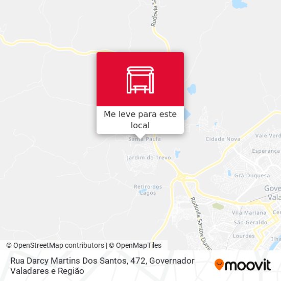 Rua Darcy Martins Dos Santos, 472 mapa