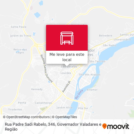 Rua Padre Sadi Rabelo, 346 mapa