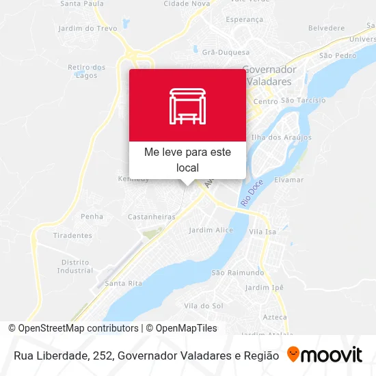 Rua Liberdade, 252 mapa