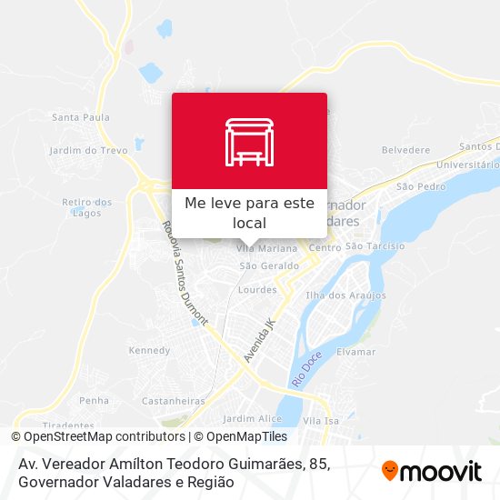 Av. Vereador Amílton Teodoro Guimarães, 85 mapa