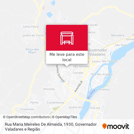 Rua Maria Meireles De Almeida, 1930 mapa