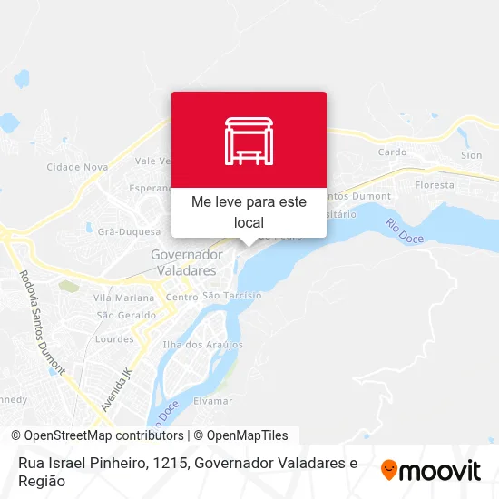 Rua Israel Pinheiro, 1215 mapa