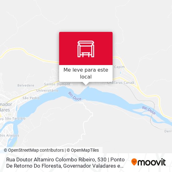 Rua Doutor Altamiro Colombo Ribeiro, 530 | Ponto De Retorno Do Floresta mapa