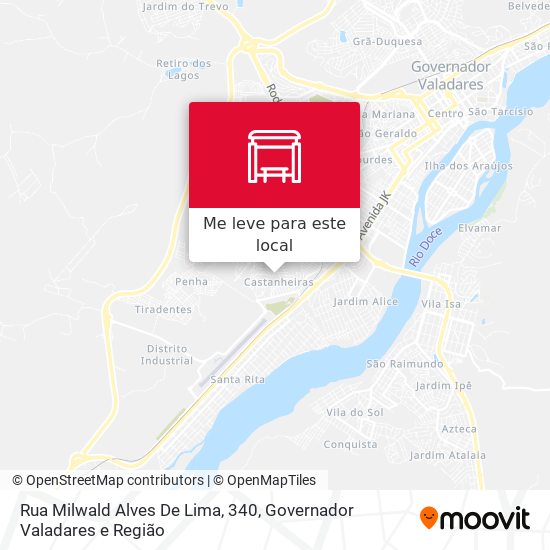 Rua Milwald Alves De Lima, 340 mapa