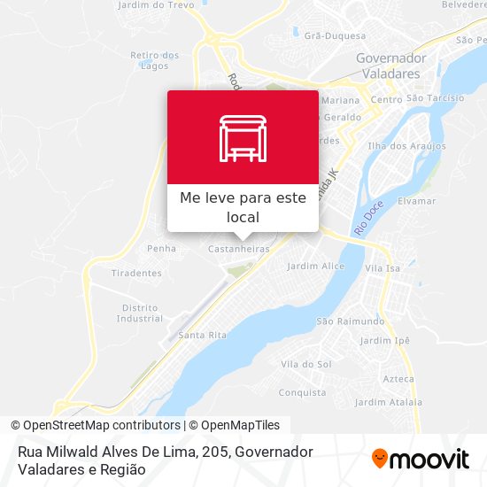 Rua Milwald Alves De Lima, 205 mapa