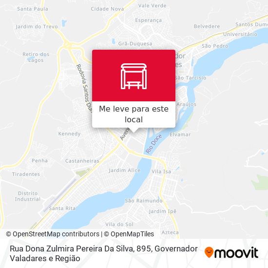 Rua Dona Zulmira Pereira Da Silva, 895 mapa