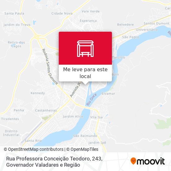 Rua Professora Conceição Teodoro, 243 mapa