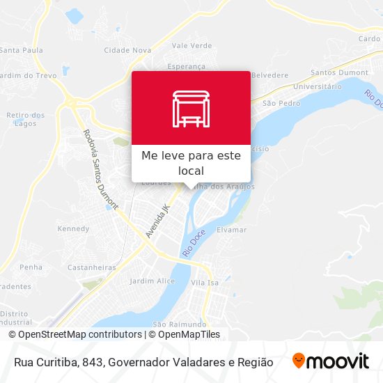 Rua Curitiba, 843 mapa