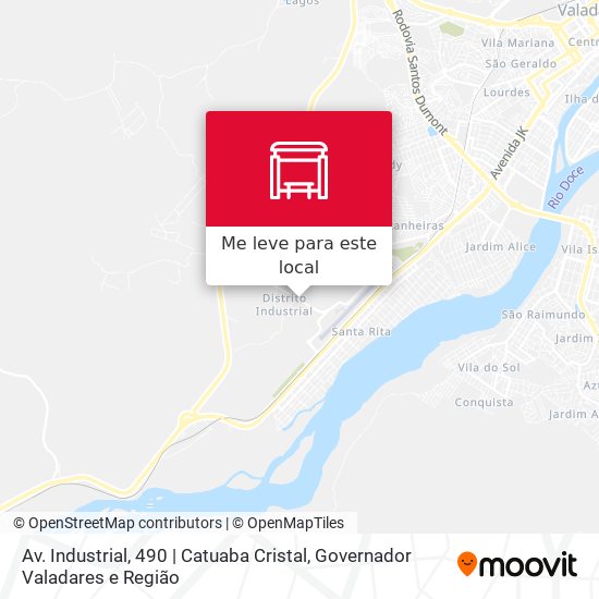 Av. Industrial, 490 | Catuaba Cristal mapa