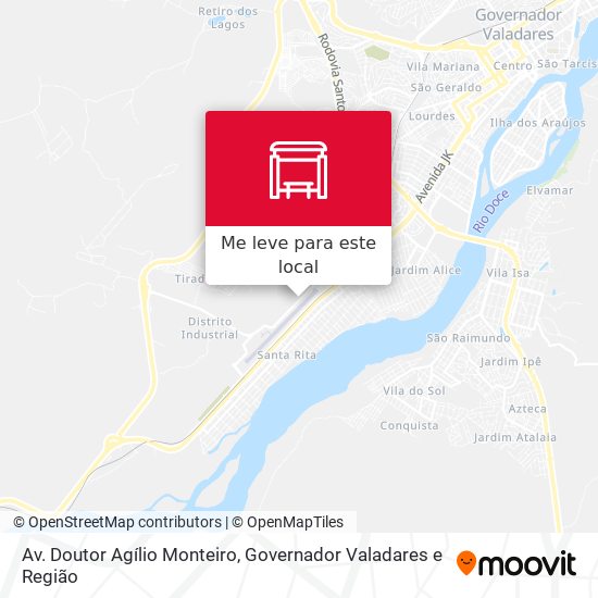 Av. Doutor Agílio Monteiro mapa