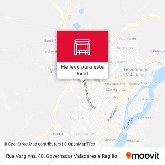 Rua Varginha, 40 mapa