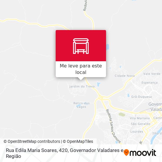 Rua Edila Maria Soares, 420 mapa